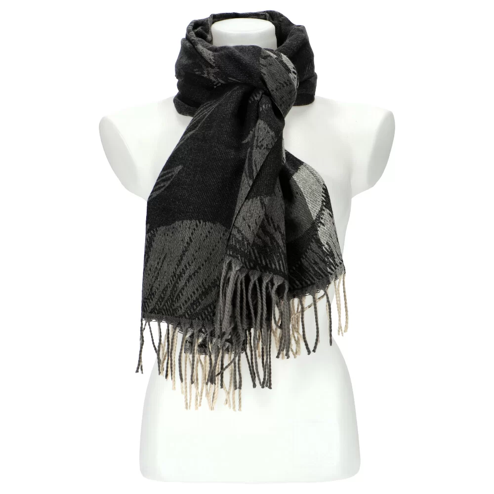 Woman winter scarf HW202003 - BLACK - ModaServerPro